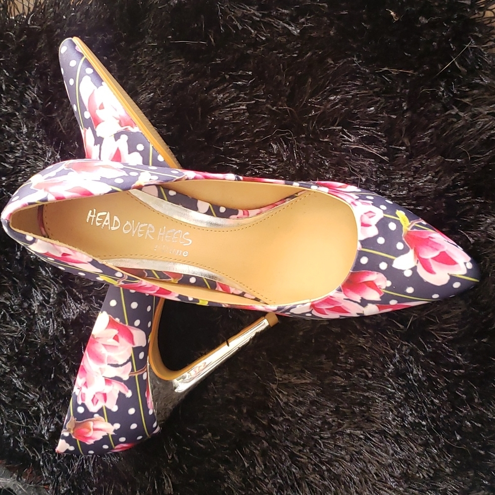 Flower & Polka Dot Heels